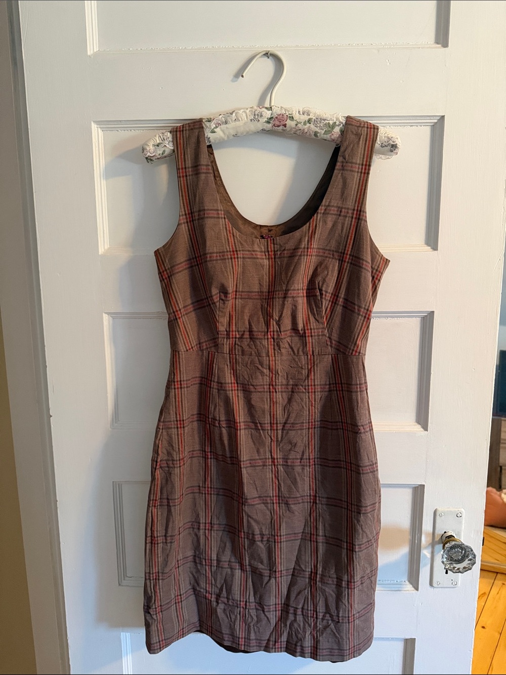 Early 2010s Smart Set Plaid Mini Dress  -Rachel Green “Office Chic” Vibes